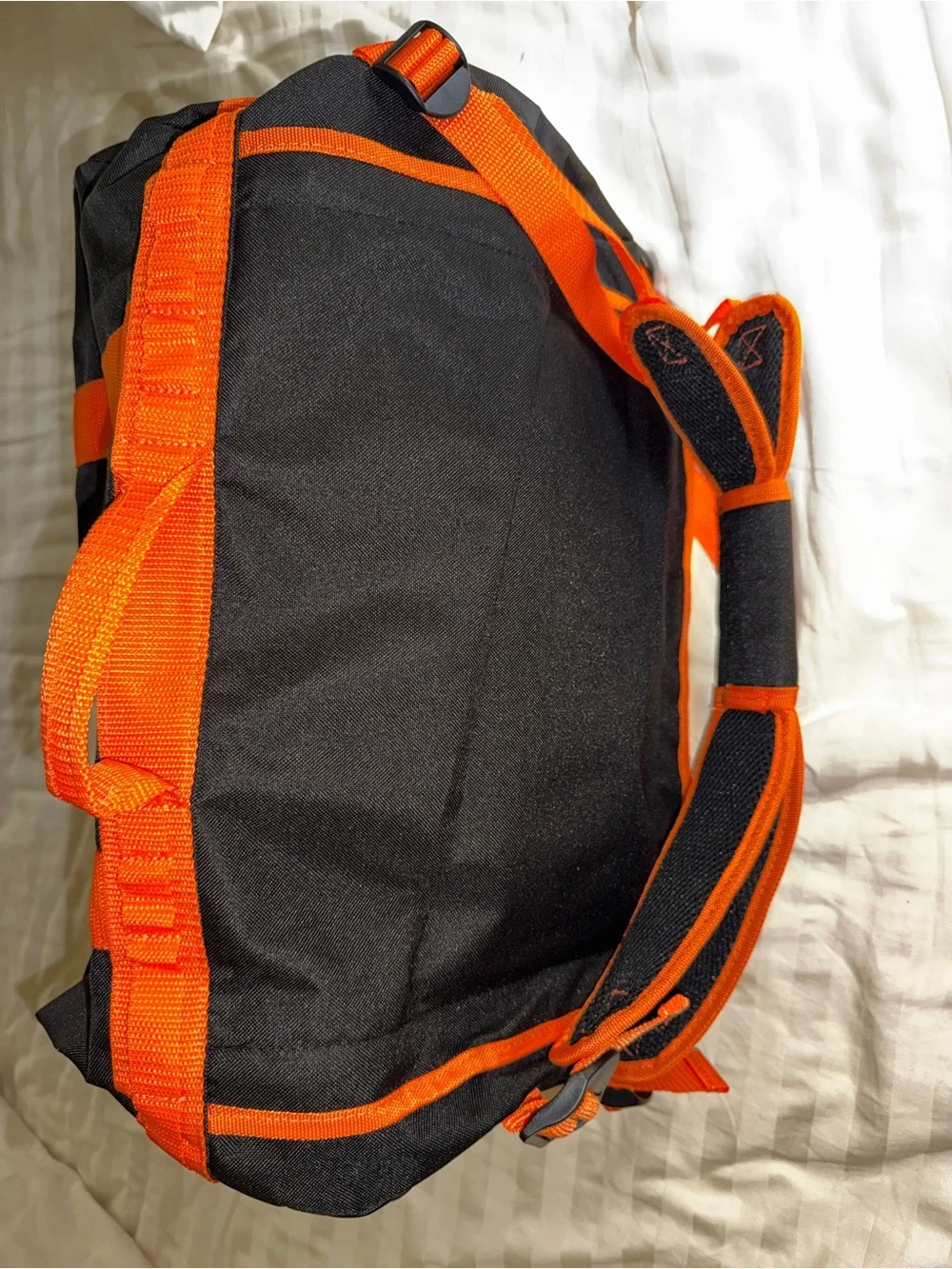 Harley-Davidson Black and Orange Duffel Bag